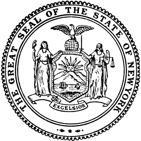 Printable New York State Seal
